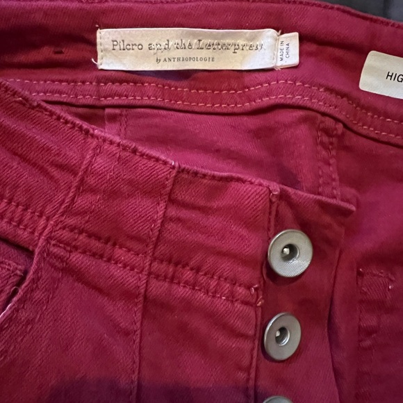 NWOT Pilcro Button-Fly Skinny Jeans - Picture 5 of 5